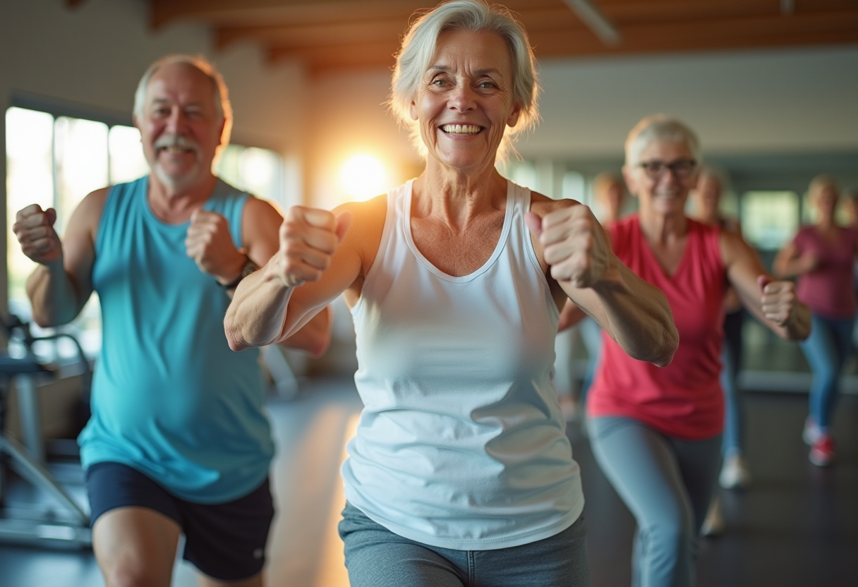 Заняття з м'якого фітнесу для людей старшого віку